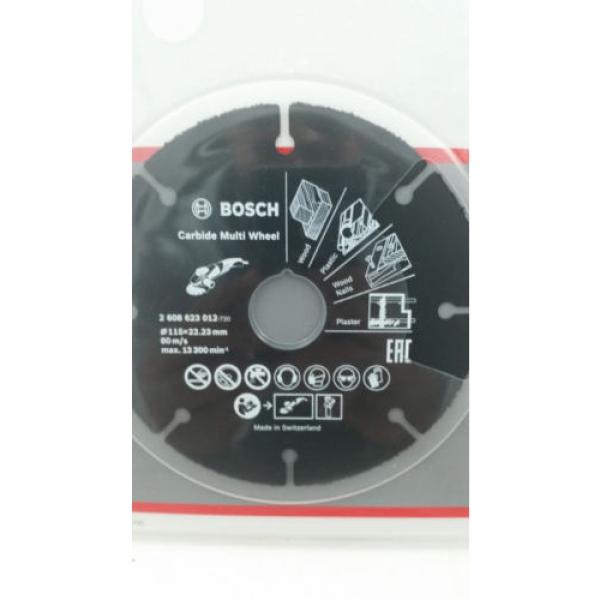 Bosch carbide multi wheel saw cutting wood plastic plaster 115 mm #3 image