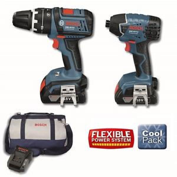 Bosch 18V 2.0Ah Li-ion Cordless Drill Driver Combo Tool Kit 18VSBR2-C #1 image