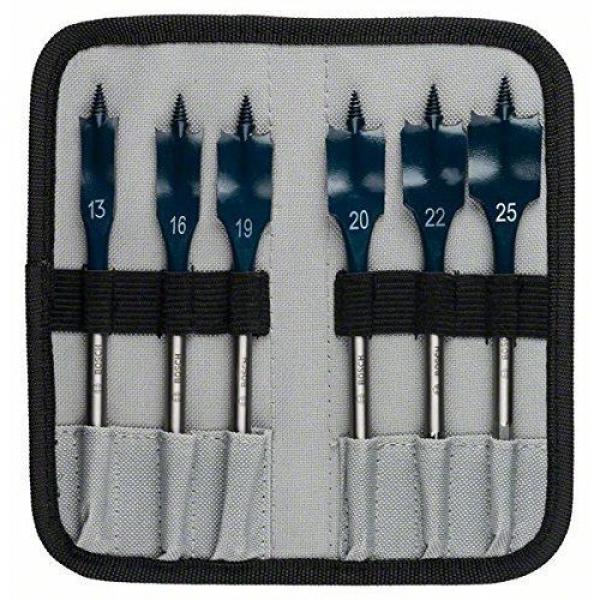 Bosch 2608587793 1 4  6 Piece Selfcut Flat Spade Wood Bits Set in Wallet #4 image